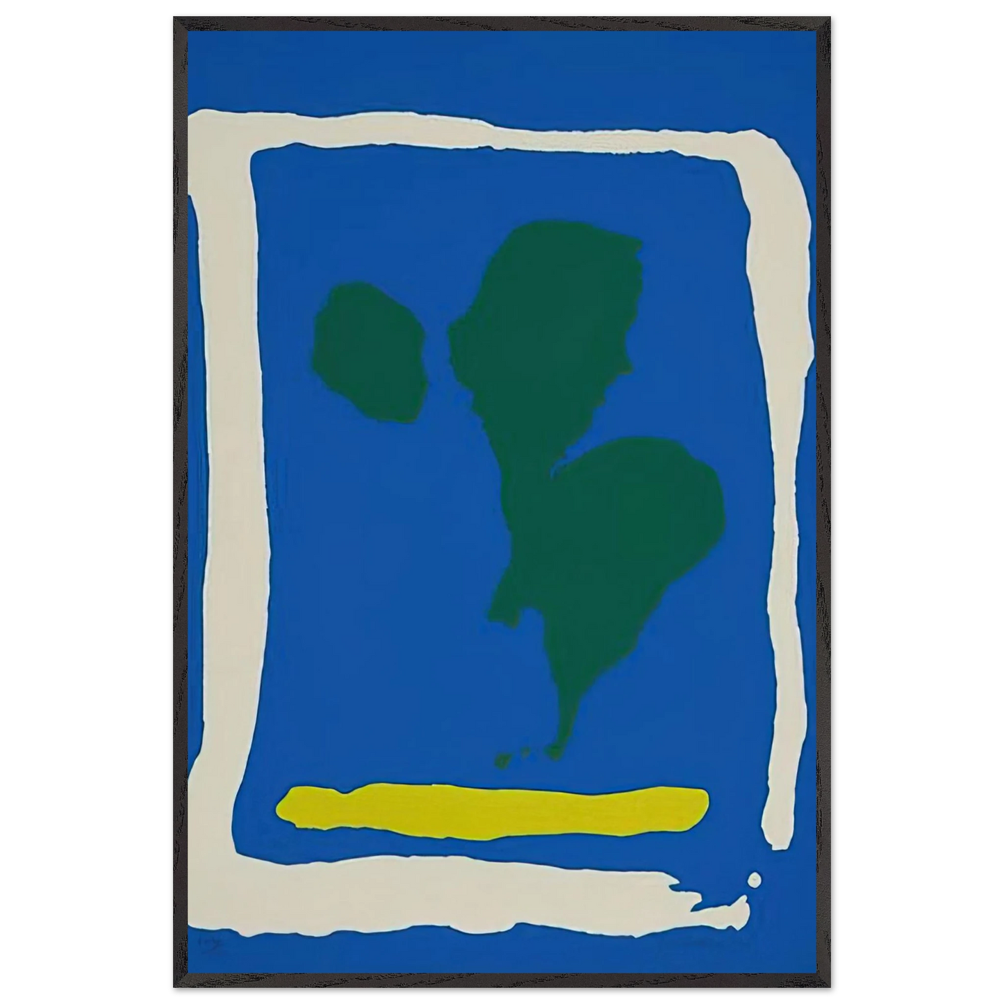Helen Frankenthaler - Air Frame - 1965 Wall art - 45x45 cm / 18x18 inches - Fine Art Poster-canvas - -
