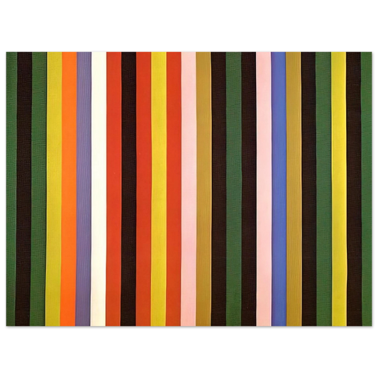 Gene Davis - Ferris Wheel - 1963  75x100 cm / 30x40inches Fine Art Poster