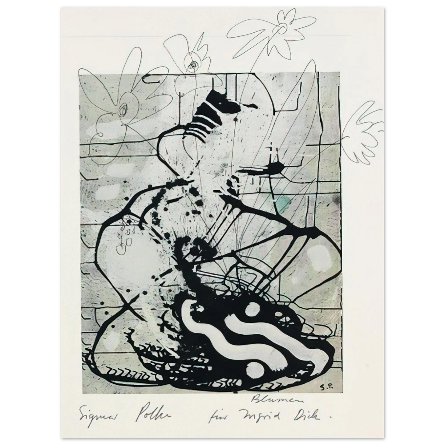 Sigmar Polke - BLUMEN 1985  75x100 cm / 30x40inches Fine Art Poster
