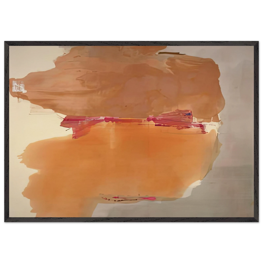 Sphinx 1976- - Helen Frankenthaler 70x100 cm / 28x40 inches Framed Art Print – Black Wooden Frame