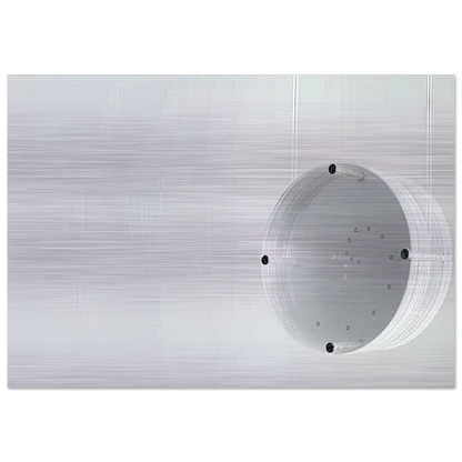 Disco Zero - 1971 - Mira Schendel Brushed Aluminum Print - 70x100 cm / 28x40 inches | Mira Schendel Aluminum Print | Mira Schendel Prints