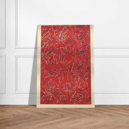 CICADA ULAE 219 - Jasper Johns Brushed Aluminum Print - 70x100 cm / 28x40 inches | Jasper Johns Aluminum Print | Jasper Johns Prints