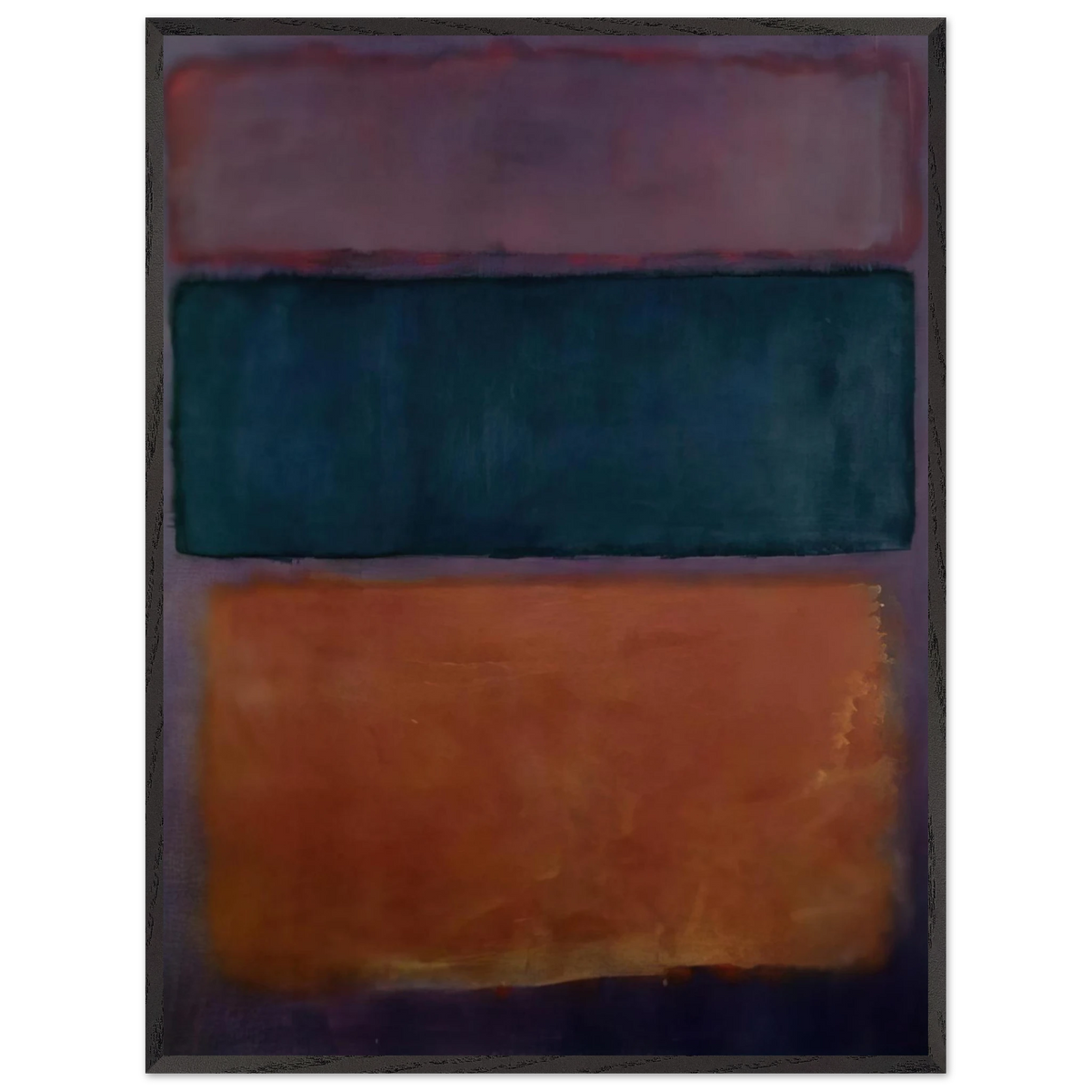 Mark Rothko - Untitled - 1963 Wall Art - 30x40 cm / 12x16 inches - Premium Wooden Framed Poster With Fine Art Paper-canvas - White frame