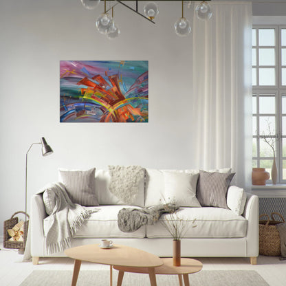 Explosion and Dynamics - Konrad Zuse Brushed Aluminum Print - 70x100 cm / 28x40 inches | Konrad Zuse Aluminum Print | Konrad Zuse Prints