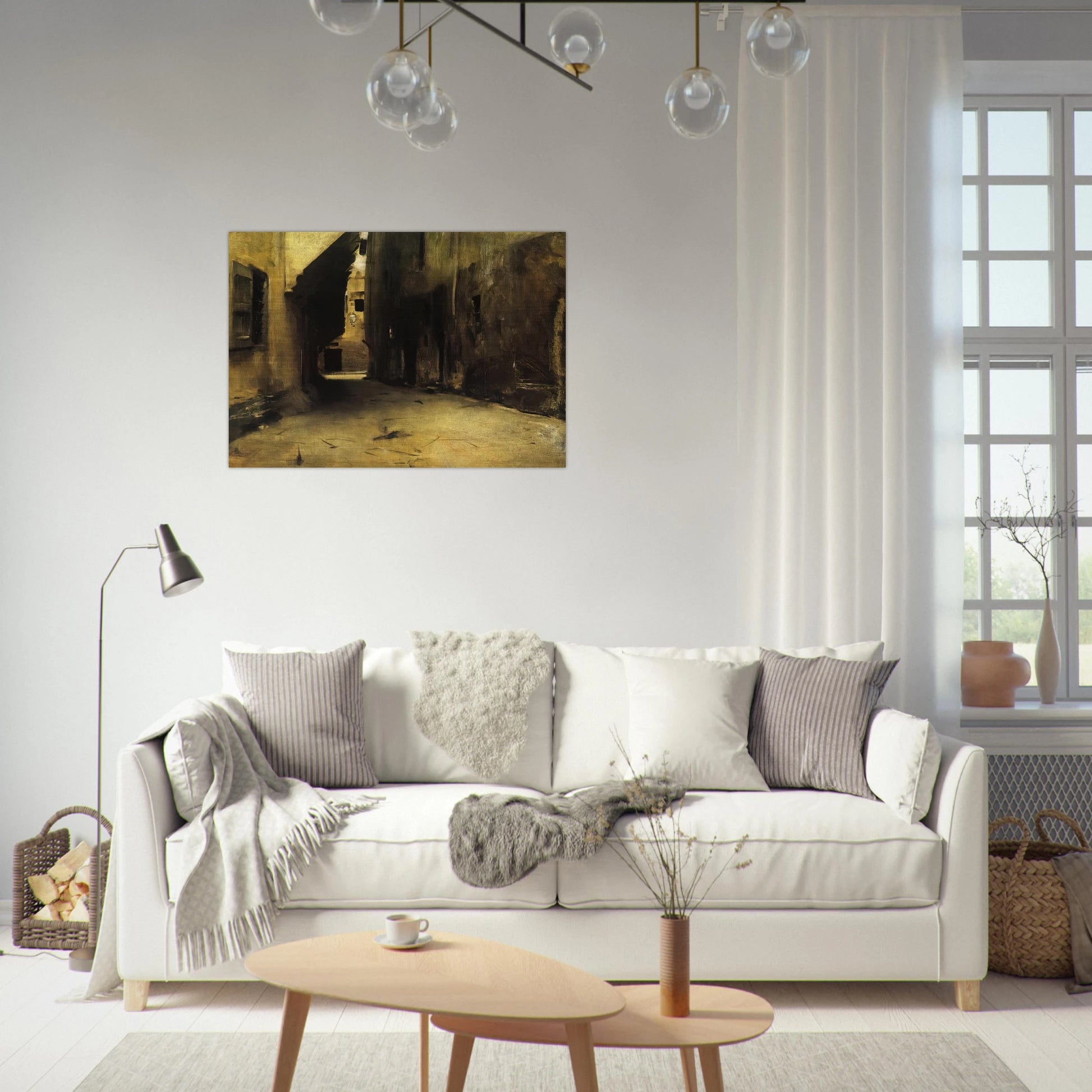 A Street in Venice - John Singer Sargent Brushed Aluminum Print - 70x100 cm / 28x40 inches | John Singer Sargent Aluminum Print | John Singer Sargent Prints