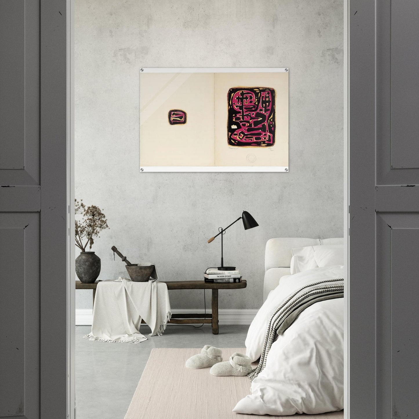Untitled - 1952 - Alfred Manessier Acrylic Print - 70x100 cm / 28x40″ inches | Alfred Manessier Wall Art | Alfred Manessier Prints