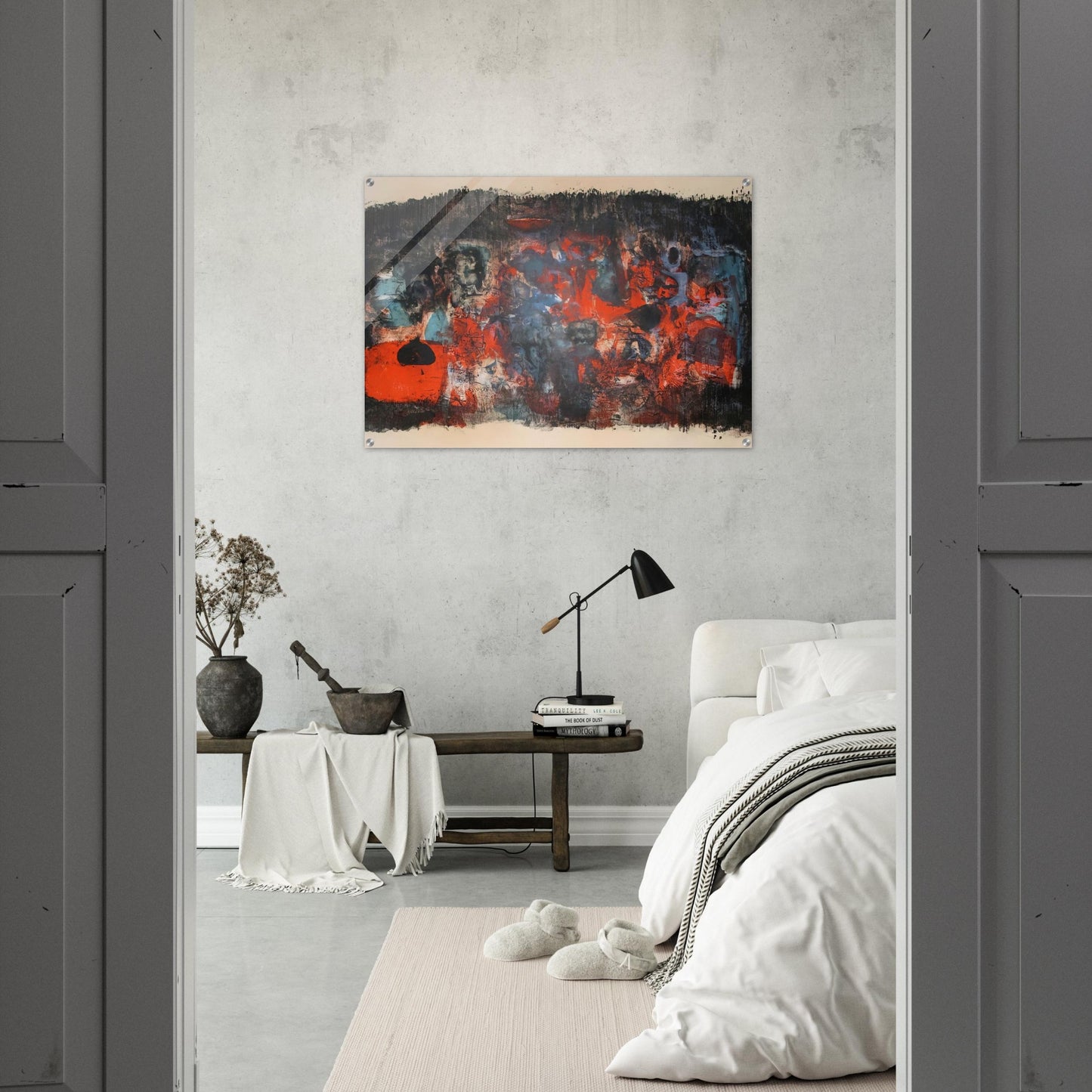 UNTITLED 1956 - Zao Wou-Ki Acrylic Print - 70x100 cm / 28x40″ inches | Zao Wou-Ki Wall Art | Zao Wou-Ki Prints