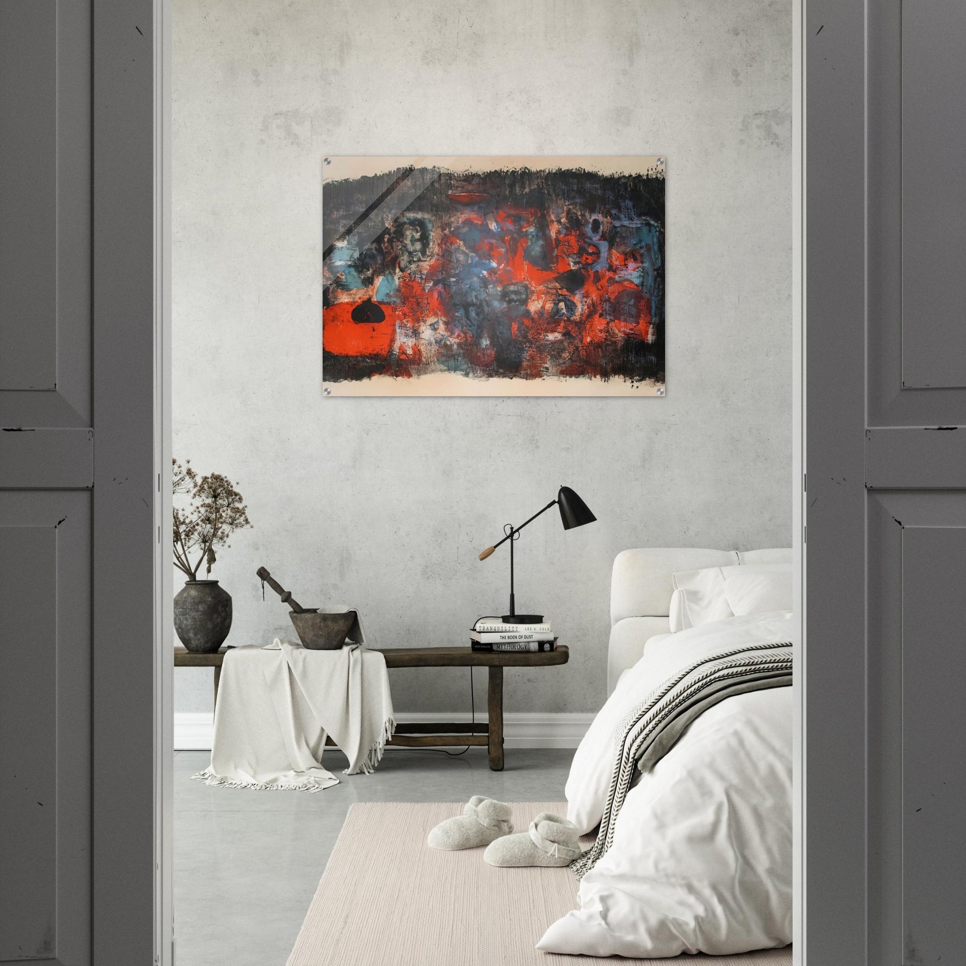 UNTITLED 1956 - Zao Wou-Ki Acrylic Print - 70x100 cm / 28x40″ inches | Zao Wou-Ki Wall Art | Zao Wou-Ki Prints