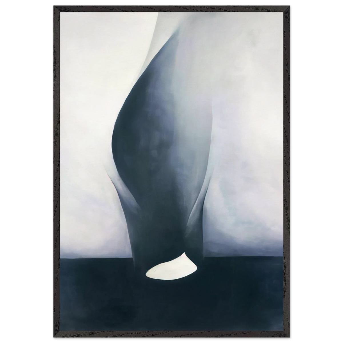 Shell and Old Shingle VI - Georgia OKeeffe 70x100 cm / 28x40 inches Framed Art Print – Black Wooden Frame
