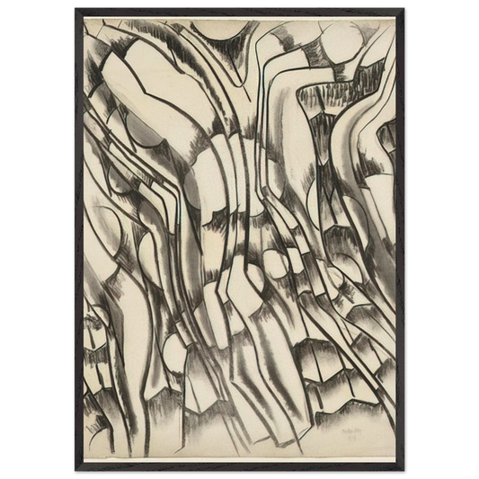 UNTITLED 1 N9 - Man Ray 70x100 cm / 28x40 inches Framed Art Print – Black Wooden Frame