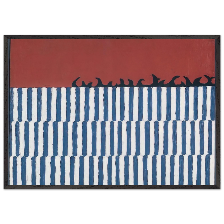 Untitled No 11a - 1958 - Forrest Bess 70x100 cm / 28x40 inches Framed Art Print – Black Wooden Frame