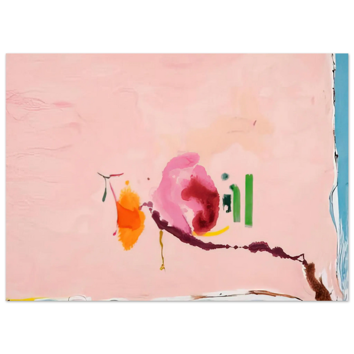 Helen Frankenthaler - Flirt - 1995 Wall art - 27x35 cm / 11x14 inches - Premium Wooden Framed Poster With Fine Art Paper - Wood frame