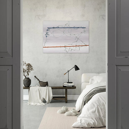 Drawing without Paper 8425 and 8426 - 1984 - Gego Brushed Aluminum Print - 70x100 cm / 28x40 inches | Gego Aluminum Print | Gego Prints