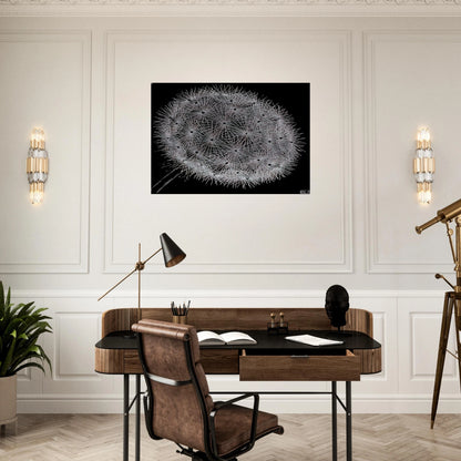 BLOWBALL II - MC Escher Brushed Aluminum Print - 70x100 cm / 28x40 inches | MC Escher Aluminum Print | MC Escher Prints | Maurits Cornelis Escher Prints