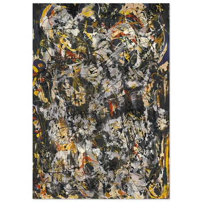 NUMBER 4 1951 - Jackson Pollock Brushed Aluminum Print - 70x100 cm / 28x40 inches | Jackson Pollock Aluminum Print | Jackson Pollock Prints