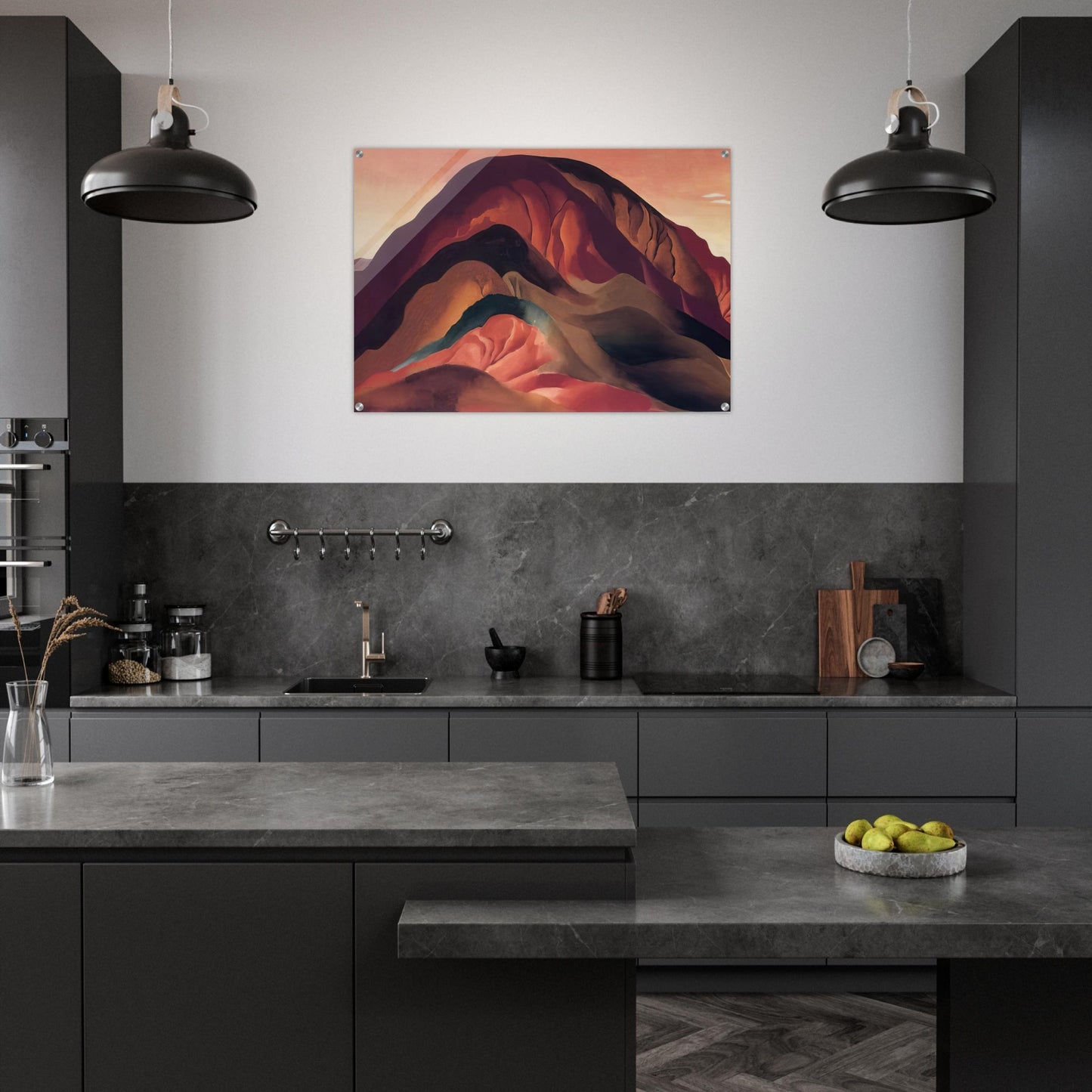 Rust Red Hills - Georgia O'Keeffe Acrylic Print - 70x100 cm / 28x40″ inches
