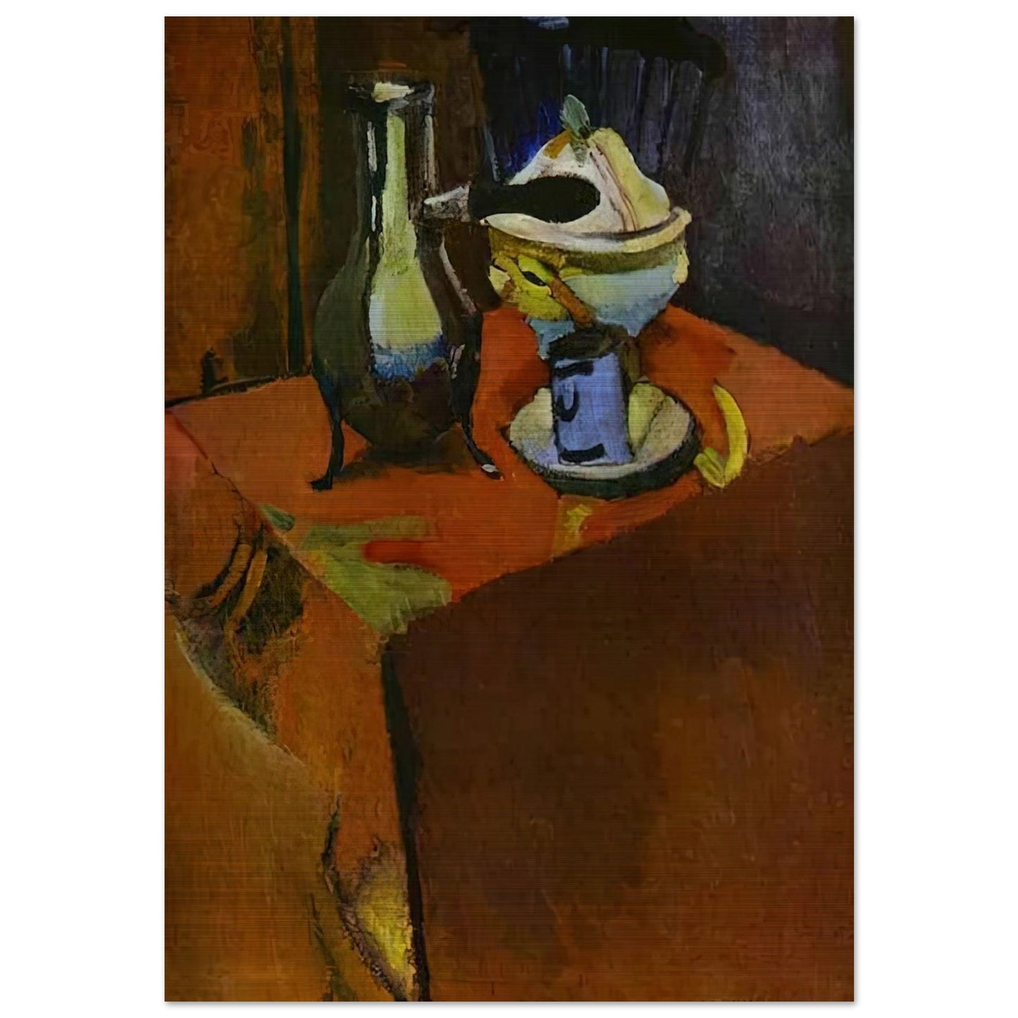 DISHES ON A TABLE 1900 - Henri Matisse Brushed Aluminum Print - 70x100 cm / 28x40 inches | Henri Matisse Aluminum Print | Henri Matisse Prints