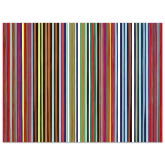 Gene Davis - Flamingo - 1965  75x100 cm / 30x40inches Fine Art Poster