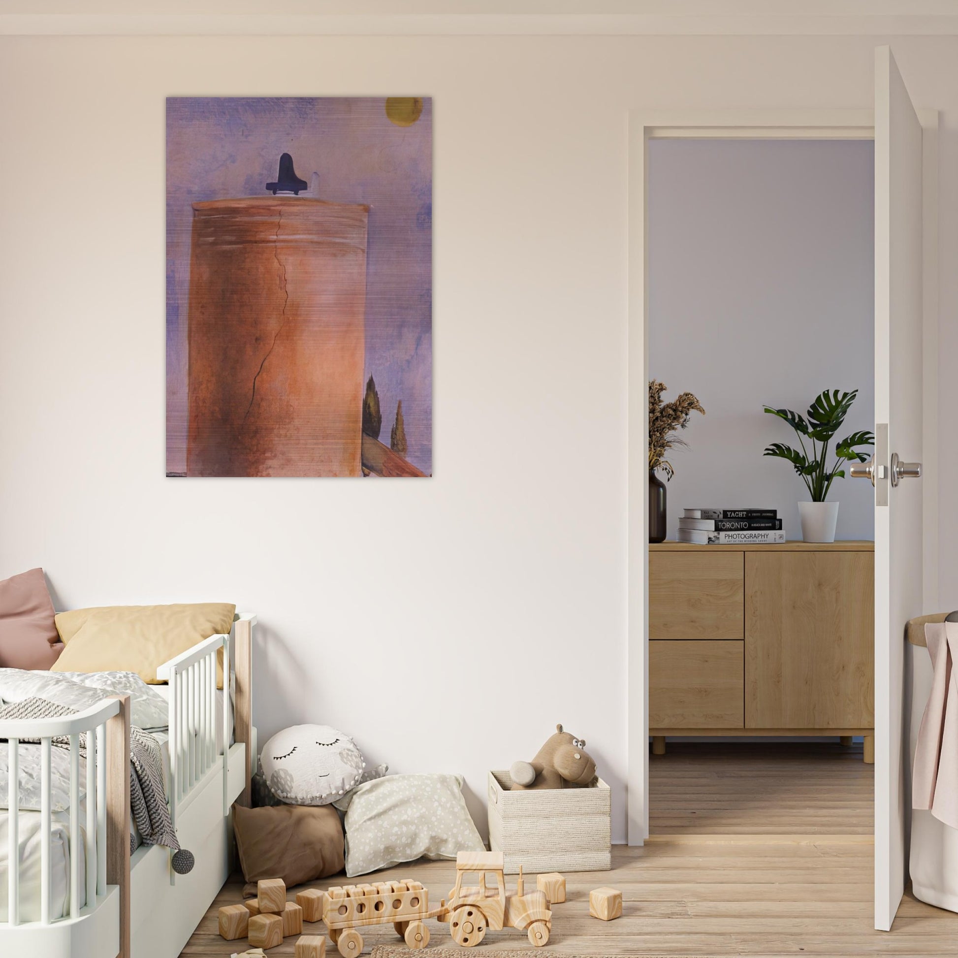 TOWER - Salvador Dali Brushed Aluminum Print - 70x100 cm / 28x40 inches | Salvador Dali Aluminum Print | Salvador Dali Prints