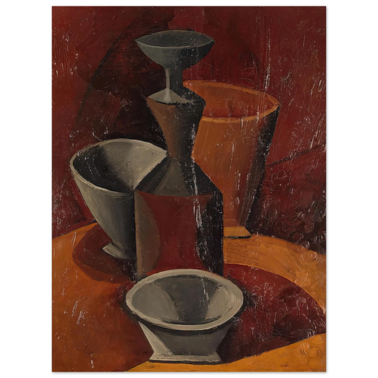 Pablo Picasso - Pitcher and Bowls - 1908  75x100 cm / 30x40inches Fine Art Poster