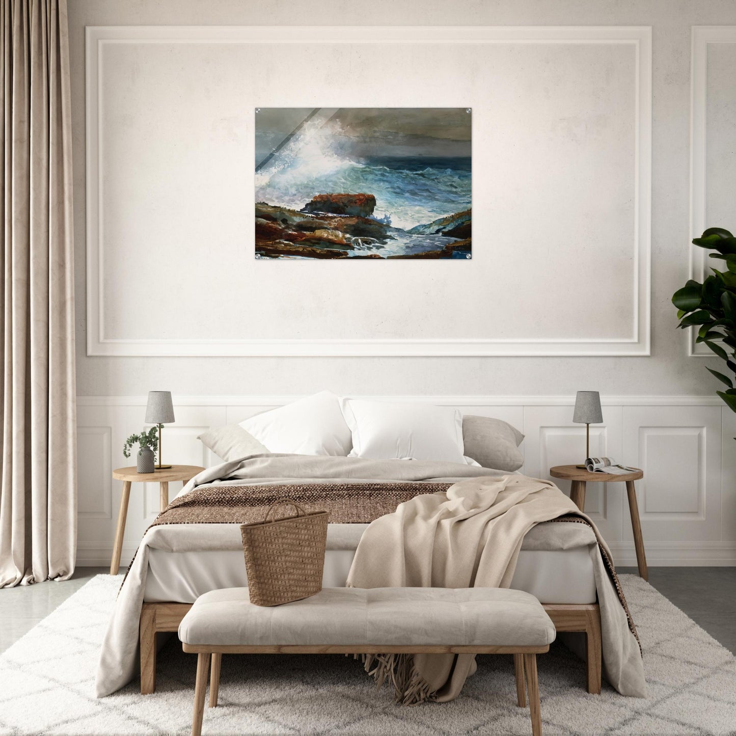 INCOMING TIDE SCARBORO MAINE - Winslow Homer Acrylic Print - 70x100 cm / 28x40″ inches