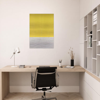 LE GRAN JAUNE - Jesus Rafael Soto Brushed Aluminum Print - 70x100 cm / 28x40 inches | Jesus Rafael Soto Aluminum Print | Jesus Rafael Soto Prints
