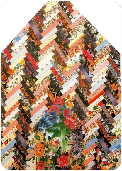 New Harmony B - PD Pattern and Decoration By Miriam Schapiro Pack of 10 Post Cards | Miriam Schapiro Post Cards | A6 (10.5 x 14.8 cm) - 4.1 x 5.8 inches