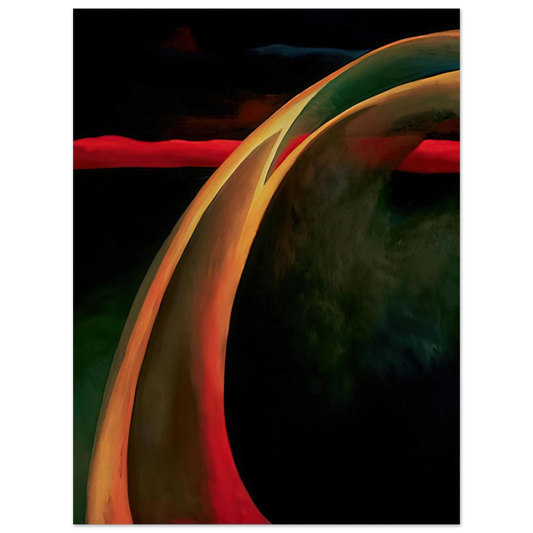Georgia O'Keeffe - Red and Orange Streak Fine Art Poster