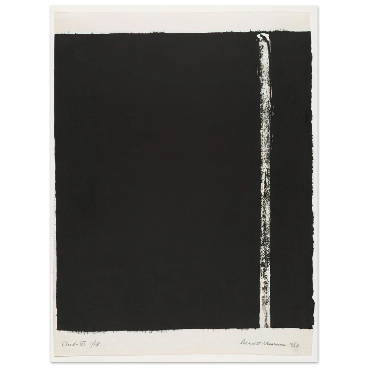 Barnett Newman - Canto VI  75x100 cm / 30x40inches Fine Art Poster