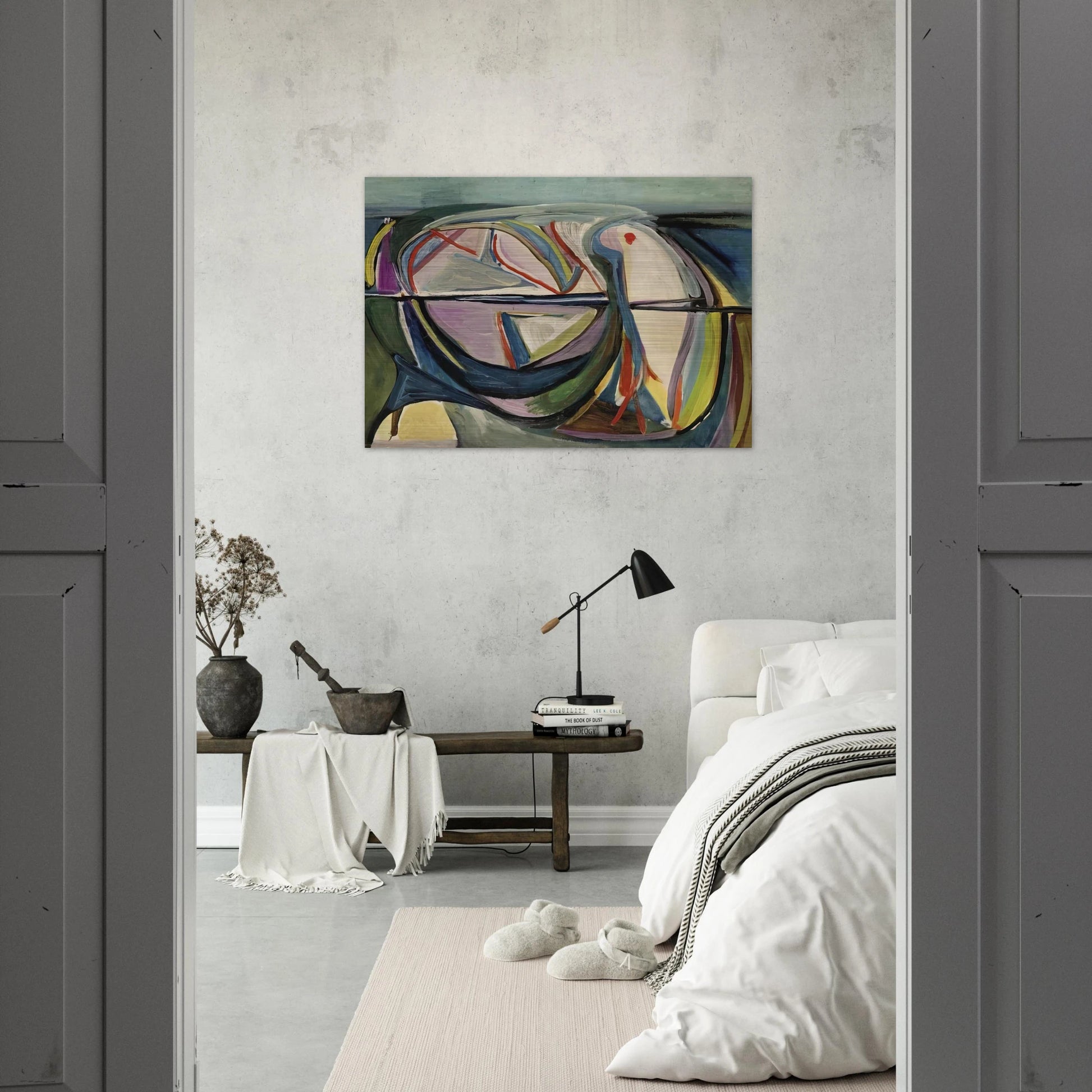 Untitled - 1948 - Bram van Velde Brushed Aluminum Print - 70x100 cm / 28x40 inches | Bram van Velde Aluminum Print | Bram van Velde Prints