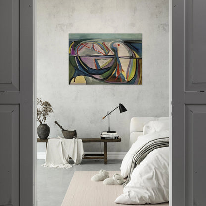 Untitled - 1948 - Bram van Velde Brushed Aluminum Print - 70x100 cm / 28x40 inches | Bram van Velde Aluminum Print | Bram van Velde Prints