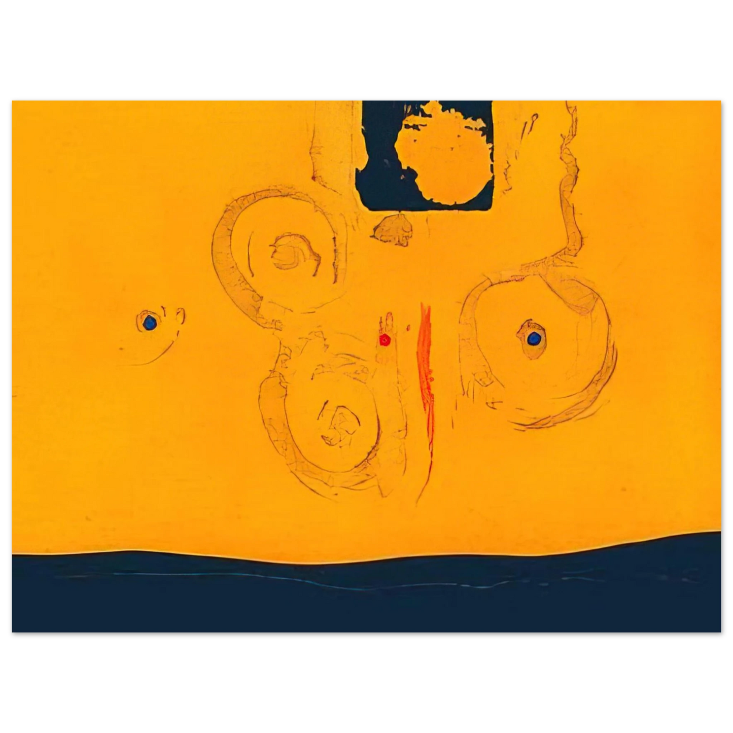 Helen Frankenthaler - Plaza Real - 1988 Wall art - 30x45 cm / 12x18 inches - Fine Art Poster-canvas - -