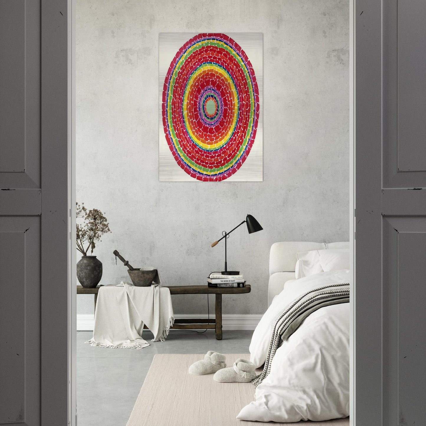 SPRINGTIME IN WASHINGTON 1971 - Alma Woodsey Thomas Brushed Aluminum Print - 70x100 cm / 28x40 inches | Alma Woodsey Thomas Aluminum Print | Alma Woodsey Thomas Prints
