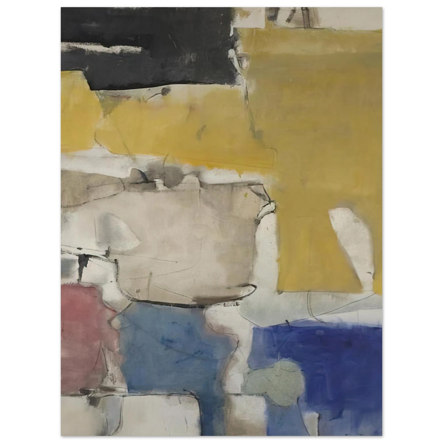 Richard Diebenkorn - Albuquerque #9  75x100 cm / 30x40inches Fine Art Poster