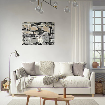 TOWNSCAPE 1969 0 - Gerhard Richter Brushed Aluminum Print - 70x100 cm / 28x40 inches | Gerhard Richter Aluminum Print | Gerhard Richter Prints