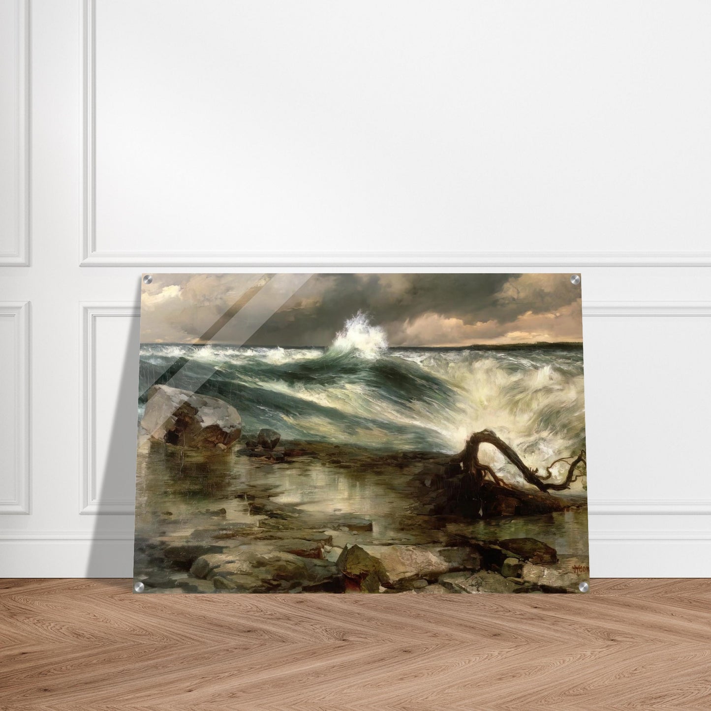 The Rapids Above Niagara - Thomas Moran Acrylic Print - 70x100 cm / 28x40″ inches