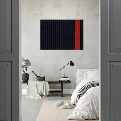 Red Dog - 1961 - Gene Davis Brushed Aluminum Print - 70x100 cm / 28x40 inches | Gene Davis Aluminum Print | Gene Davis Prints