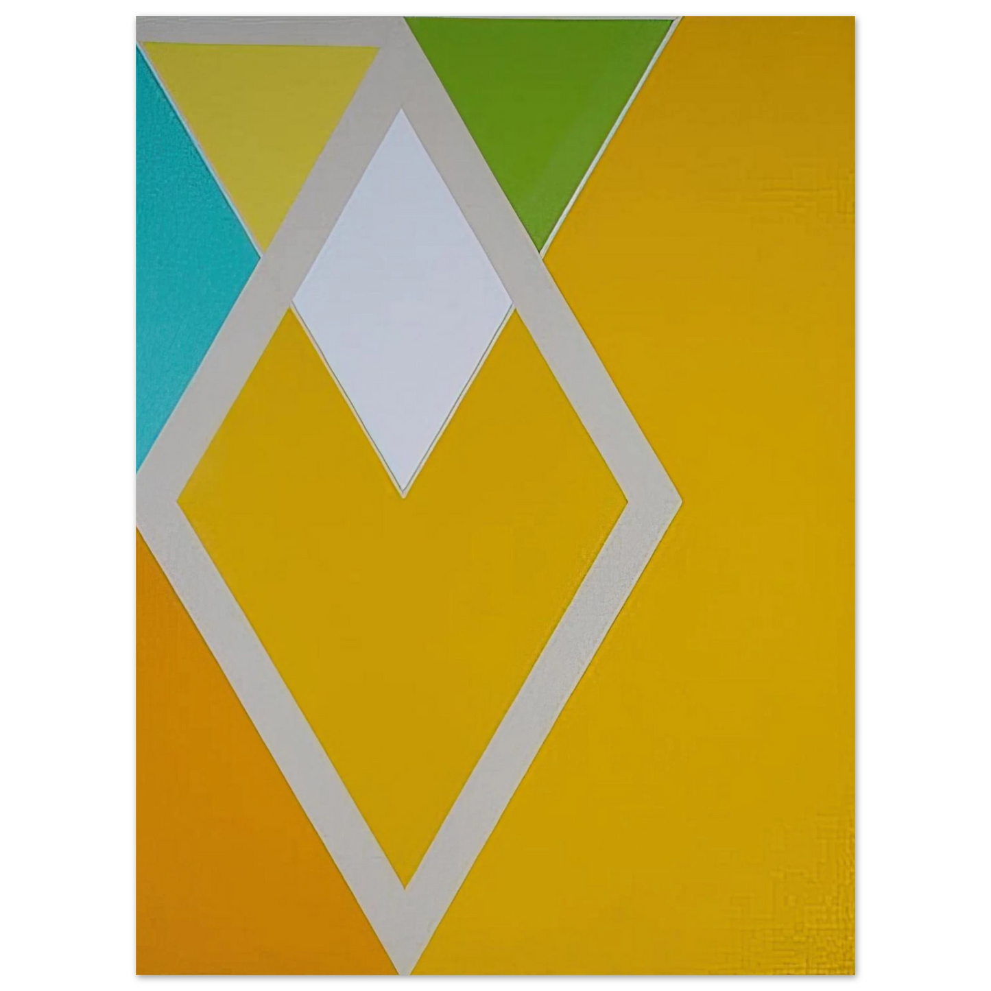 Larry Zox - Temple Swift from the Diamond Drill series - Hard Edge Painting  75x100 cm / 30x40inches Fine Art Poster