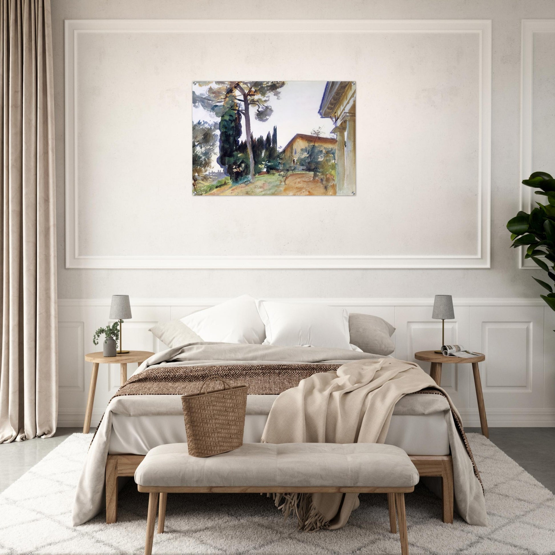 Corfu - John Singer Sargent Acrylic Print - 70x100 cm / 28x40″ inches | John Singer Sargent Wall Art | John Singer Sargent Prints