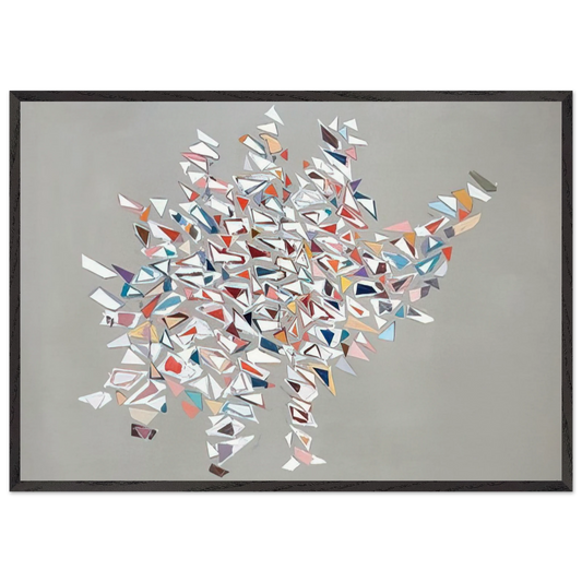 Untitled - 1996 N1 - Robert Goodnough 70x100 cm / 28x40 inches Framed Art Print – Black Wooden Frame