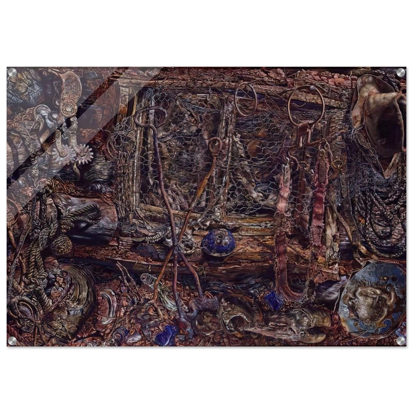 THE RUSTLERS 1962 - Ivan Albright Acrylic Print - 70x100 cm / 28x40″ inches