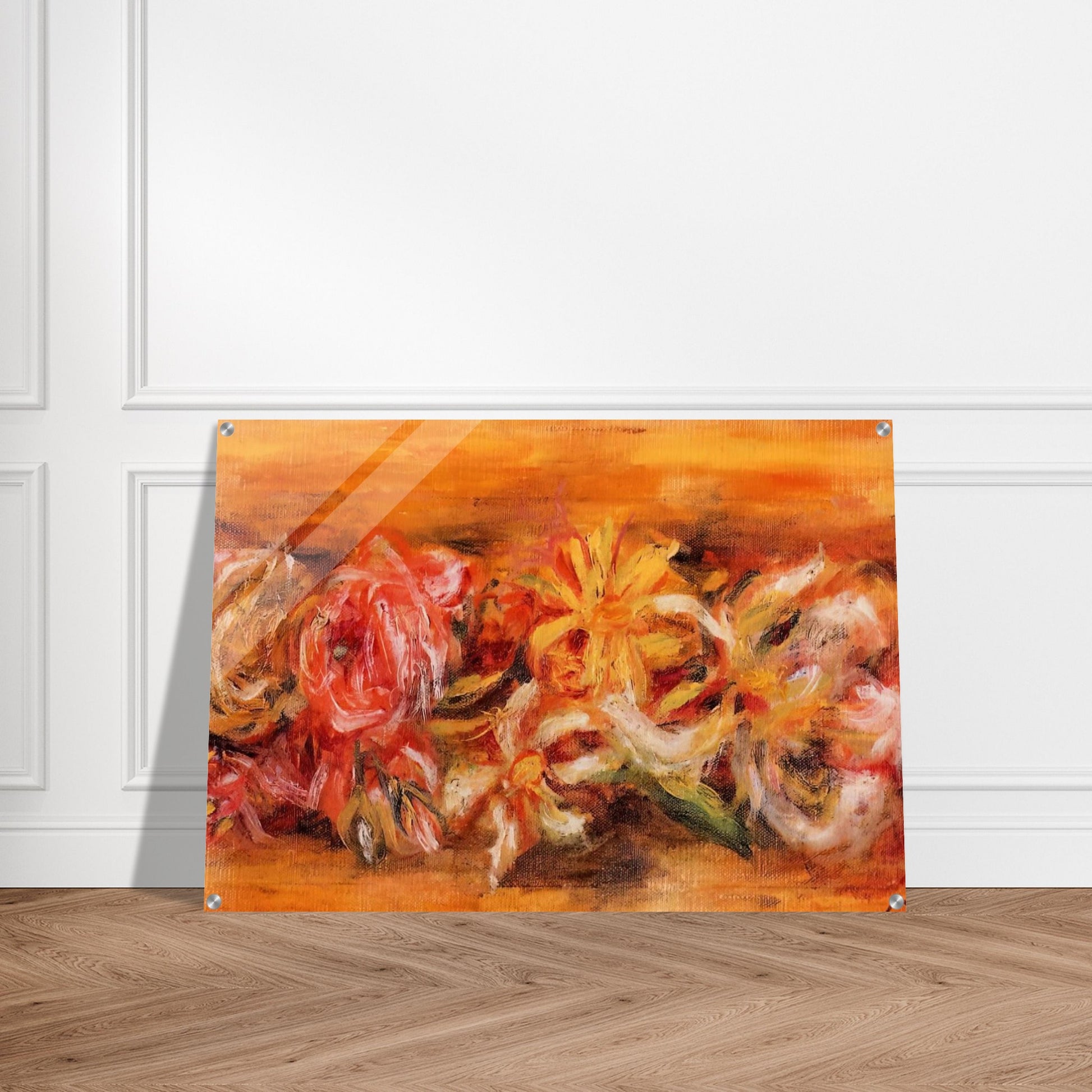 Garland of Flowers - Pierre-Auguste Renoir Acrylic Print - 70x100 cm / 28x40″ inches