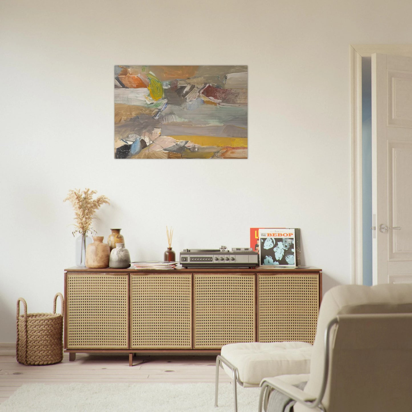 Berkeley #46 - Richard Diebenkorn Brushed Aluminum Print - 70x100 cm / 28x40 inches | Richard Diebenkorn Aluminum Print | Richard Diebenkorn Prints