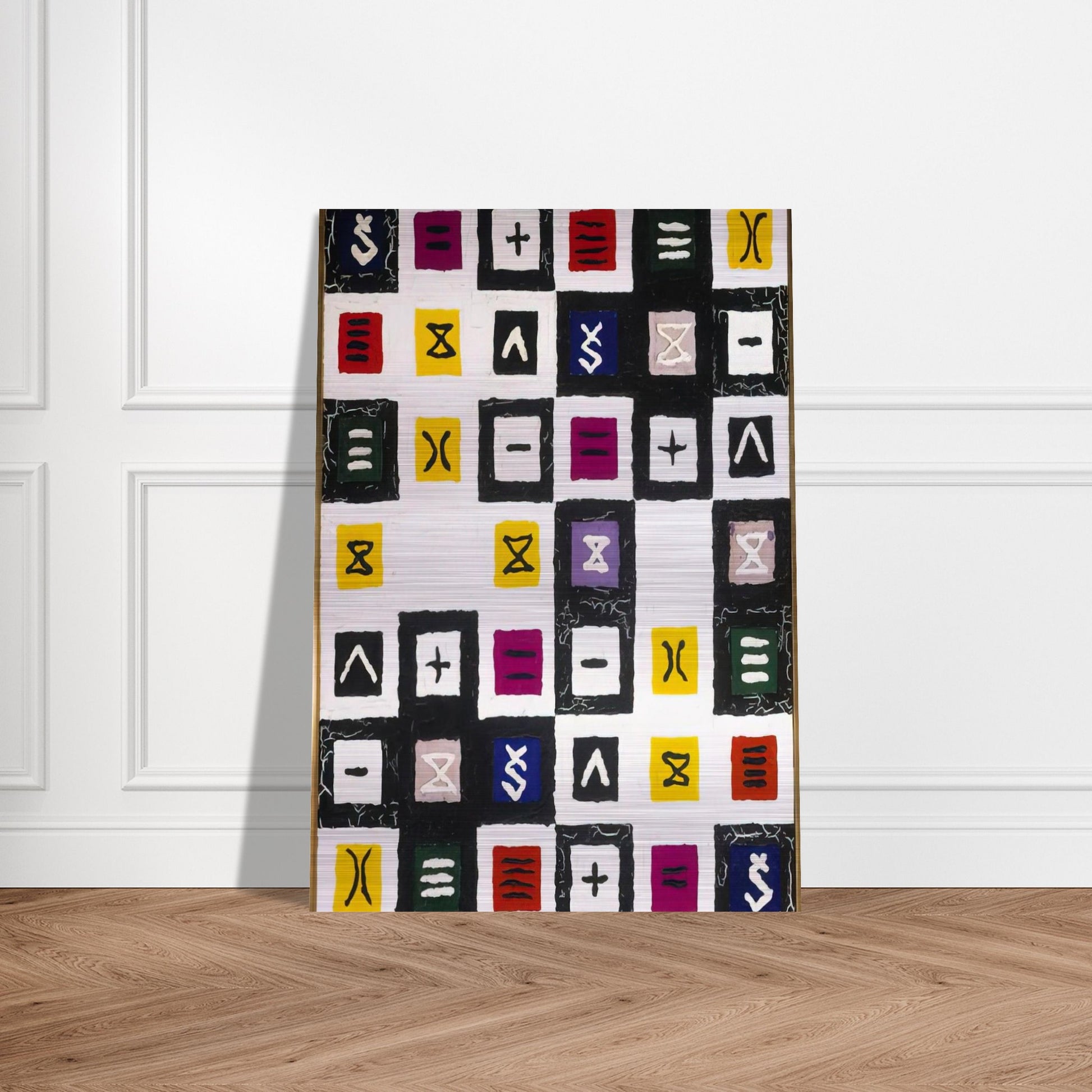The Great Mystery II - 1960 - Alfred Jensen Brushed Aluminum Print - 70x100 cm / 28x40 inches | Alfred Jensen Aluminum Print | Alfred Jensen Prints