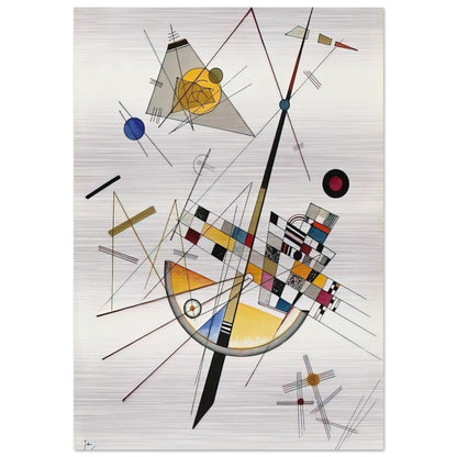 DELICATE TENSION NO 85 1923 - Wassily Kandinsky Brushed Aluminum Print - 70x100 cm / 28x40 inches | Wassily Kandinsky Aluminum Print | Wassily Kandinsky Prints