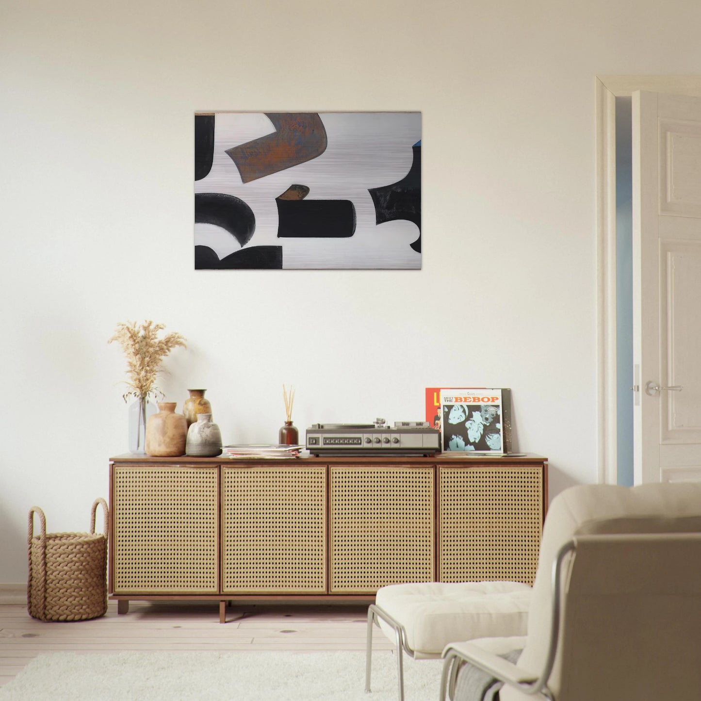 Untitled - 1958 - Donald Judd Brushed Aluminum Print - 70x100 cm / 28x40 inches | Donald Judd Aluminum Print | Donald Judd Prints