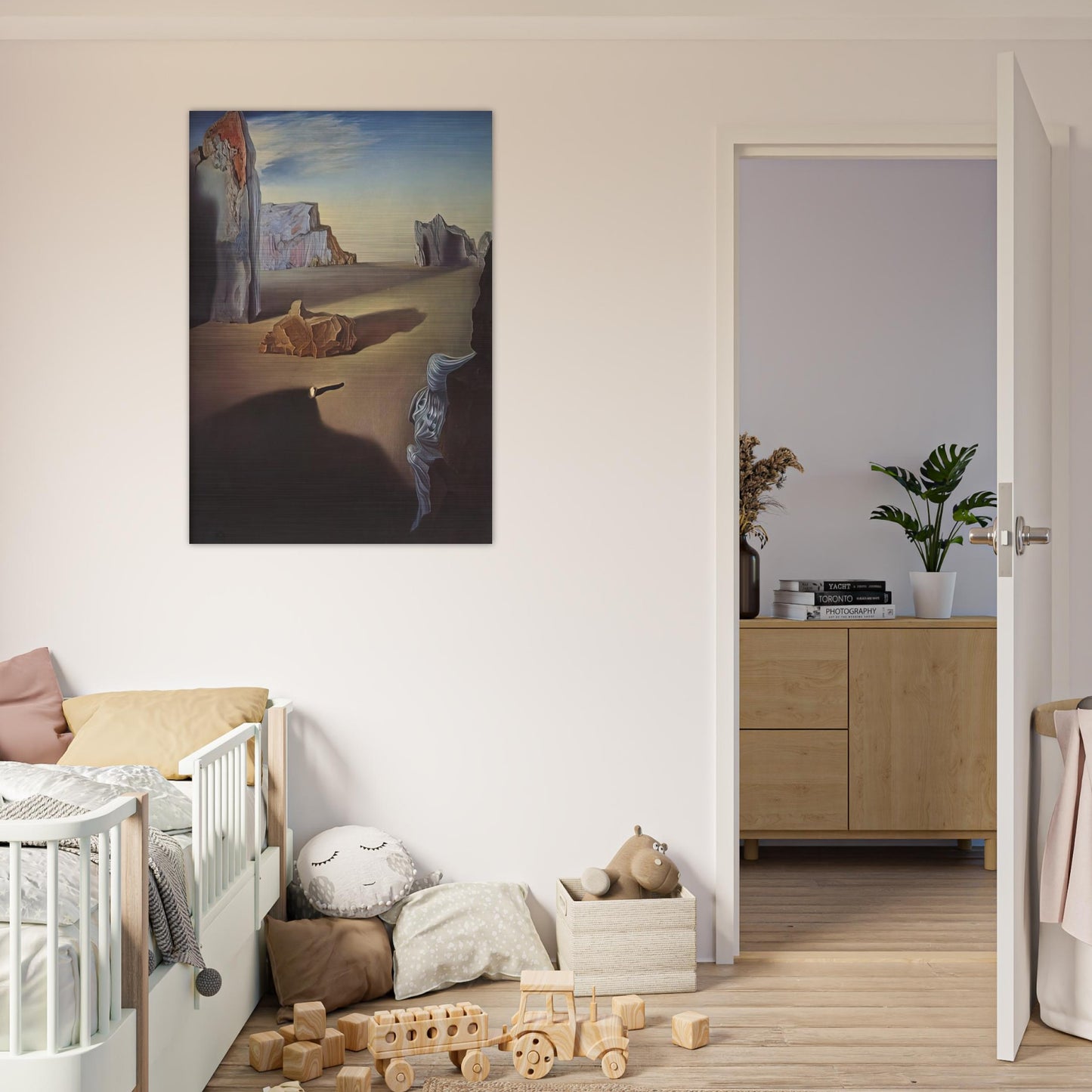 SHADES OF NIGHT DESCENDING - Salvador Dali Brushed Aluminum Print - 70x100 cm / 28x40 inches | Salvador Dali Aluminum Print | Salvador Dali Prints