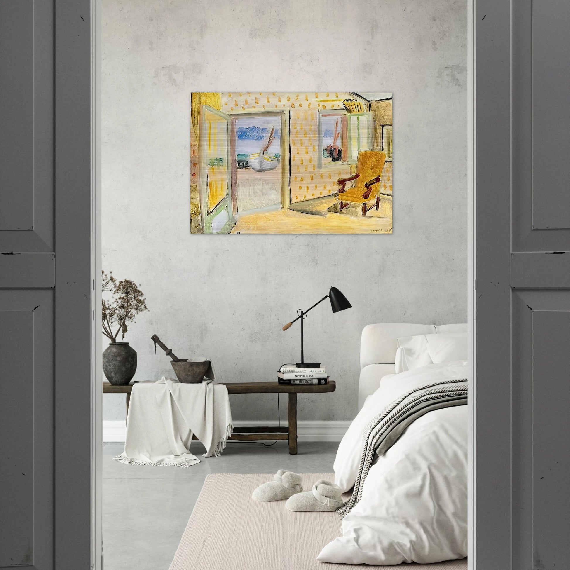 INTERIOR OPEN DOOR 1920 - Henri Matisse Brushed Aluminum Print - 70x100 cm / 28x40 inches | Henri Matisse Aluminum Print | Henri Matisse Prints