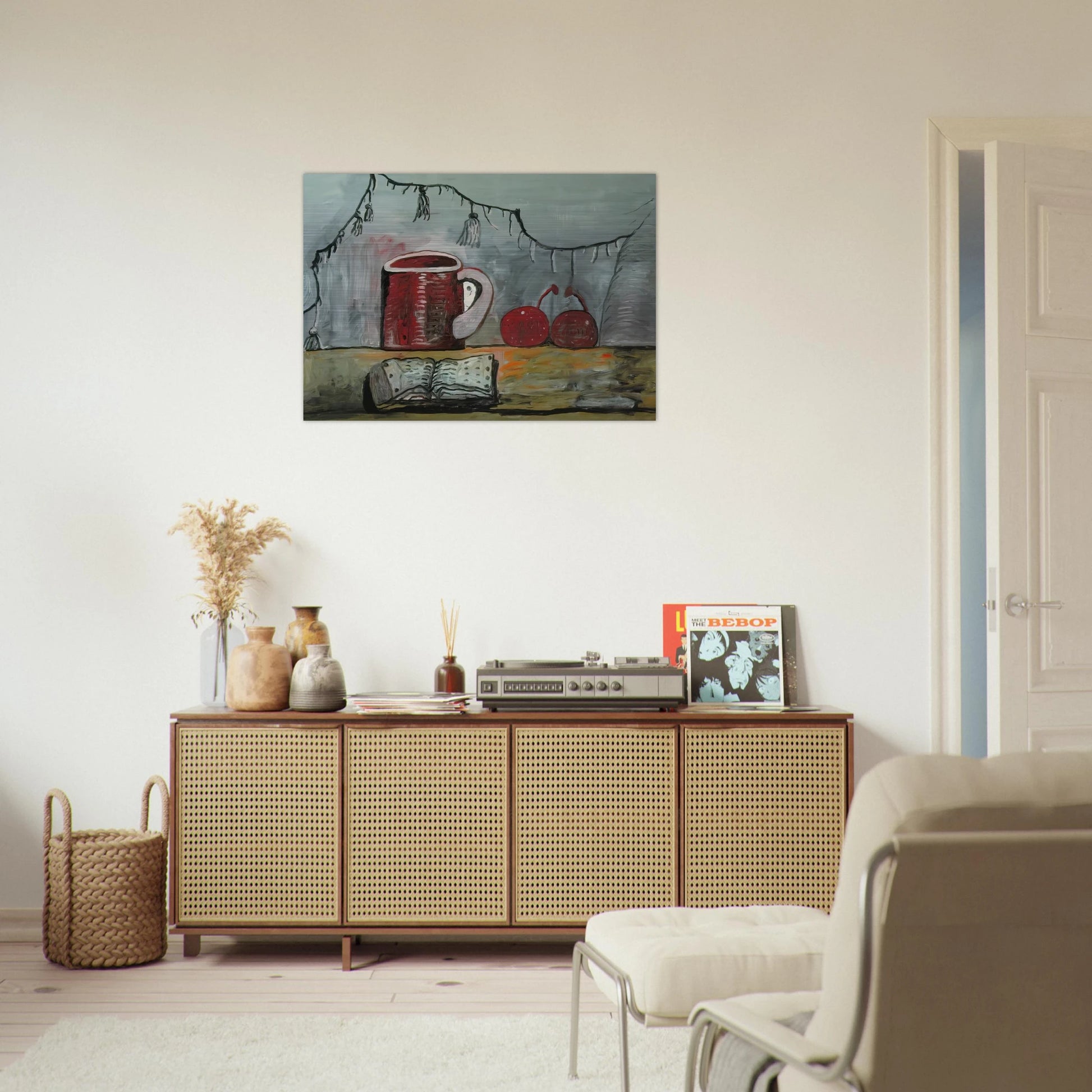 CURTAIN - Philip Guston Brushed Aluminum Print - 70x100 cm / 28x40 inches | Philip Guston Aluminum Print | Philip Guston Prints