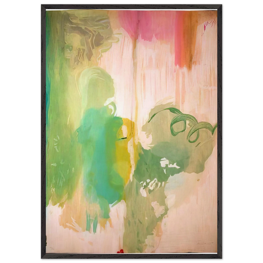 Snow Pines - 2004 - Helen Frankenthaler 70x100 cm / 28x40 inches Framed Art Print – Black Wooden Frame
